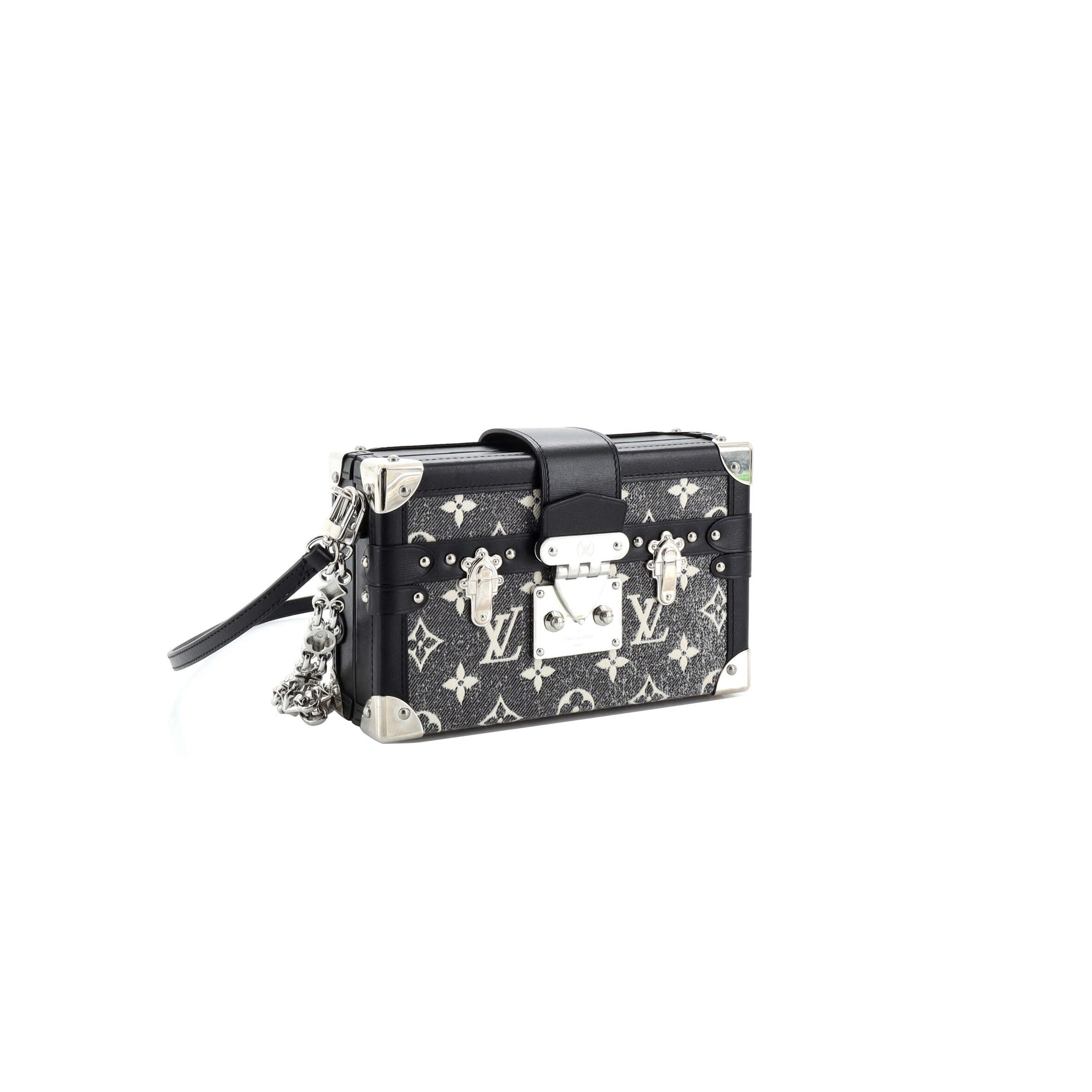 LOUIS VUITTON MASTER PETITE MALLE HANDBAG MONOGRAM JACQUARD DENIM M21462 (20*12.5*6cm)